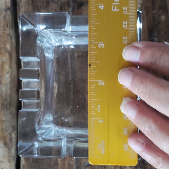 Vintage 1960's Arabia Finland Fine Crystal Ashtray by Kaj Franck Nuutajarvi - Picture 6 of 7